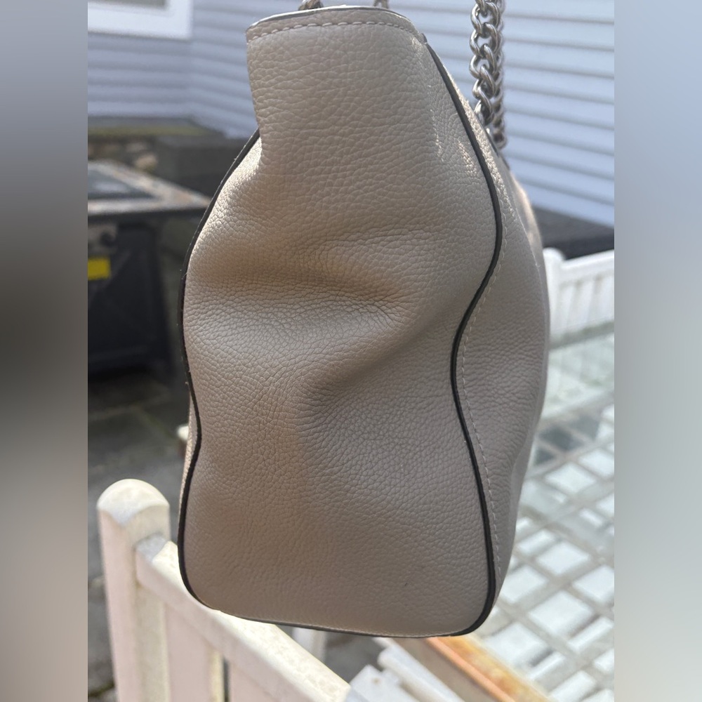 Coach Turnlock Pebble Leather Chain Tote 27 with Gunmetal Hardware - Picture 9 of 17
